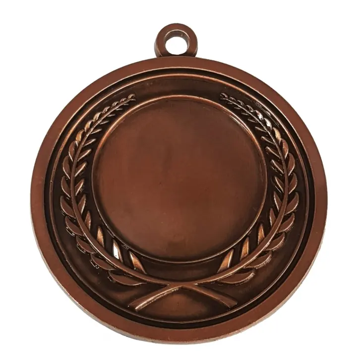 Classic gold wreath medal for a corporate or club award