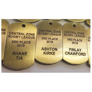 Zinc dog tags