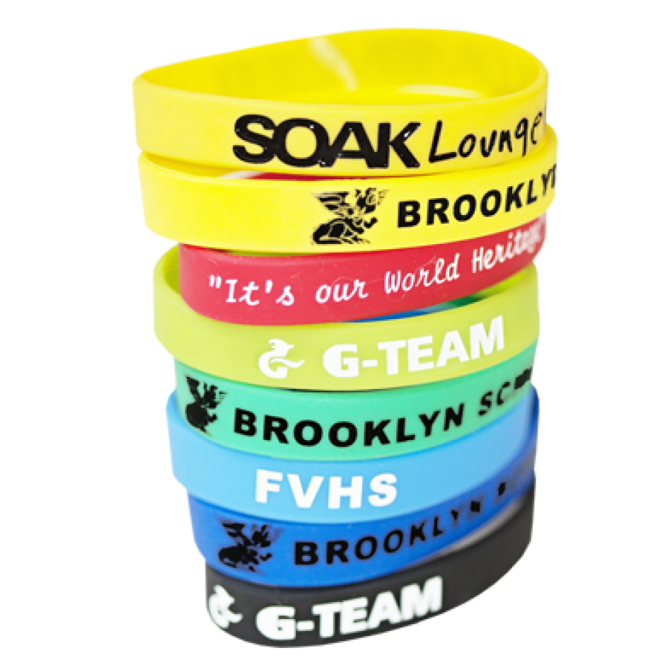 Assorted PVC Printed Bracelents